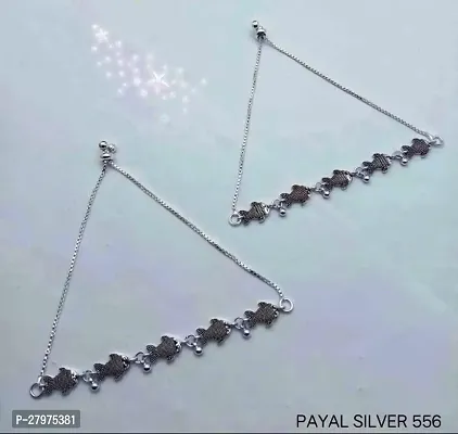 FANCY SILVER PAYAL ANKLET