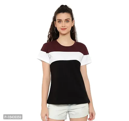 Stylish Fancy Cotton T-Shirts For Women-thumb0