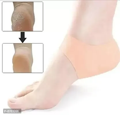 Silicone Gel Heel Pad Socks for Pain Relief-thumb0
