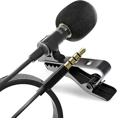 Dynamic Lapel Collar Mic Voice Recording Filter Microphone