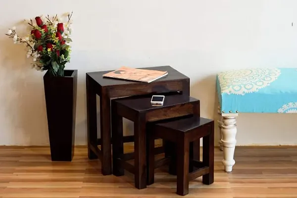 LEBONY FURNITURE end Table and Bed Side Table Solid Wood Furniture (Free shpping)