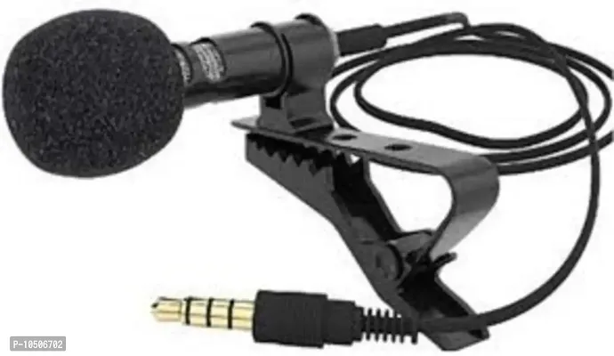 3.5mm Collar Mic for Recording Voice/Interview/Video  3.5mm Audio Jack To Headph(Multi Color)     pack of (2)-thumb3