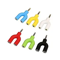 3.5mm Collar Mic for Recording Voice/Interview/Video  3.5mm Audio Jack To Headph(Multi Color)     pack of (2)-thumb4