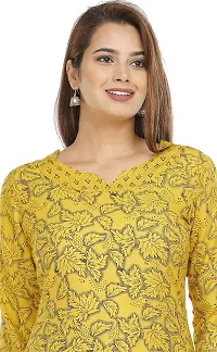 NANAK FEB Women's Rayon Kurti with Pants Set | Kurti with Palazzo Set-thumb4