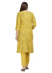 NANAK FEB Women's Rayon Kurti with Pants Set | Kurti with Palazzo Set-thumb1