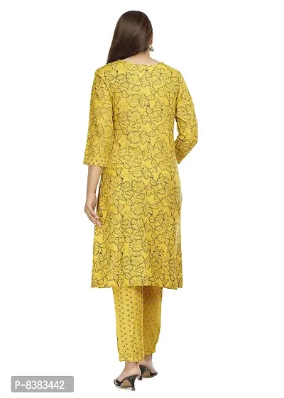 NANAK FEB Women's Rayon Kurti with Pants Set | Kurti with Palazzo Set-thumb2