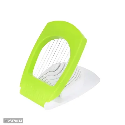 Stylish Green Plastic Egg Cutter-thumb0