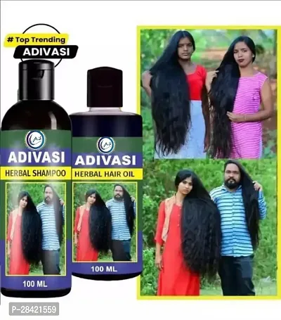 Adivasi Herbal Hair Oil And Shampoo (100ml)-thumb0