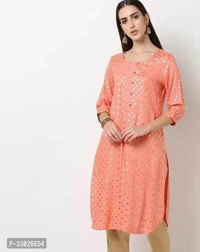 Stylish Cotton Pink Printed Stitched For Women-thumb0