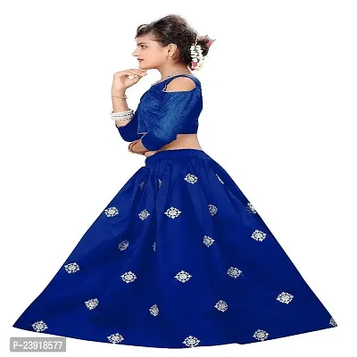 F Plus Fashion Girls' Taffeta Silk Lehenga Choli-thumb3