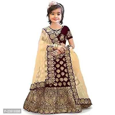 F Plus Fashion Girls Taffeta Satin Designer Lehenga Choli