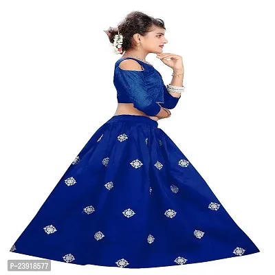 F Plus Fashion Girls' Taffeta Silk Lehenga Choli-thumb4