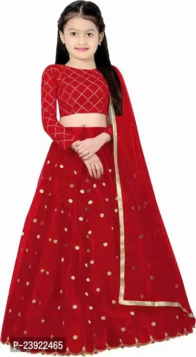 Buy Noyyal Kids Traditional Pattu Pavadai Lehenga Choli For Girls,red, 4  Years-5 Years Online at Best Prices in India - JioMart.