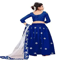 F Plus Fashion Girls' Taffeta Silk Lehenga Choli-thumb1