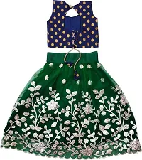 F Plus Fashion Girl's Net Readymade Lehenga Choli (FP_K_LC012_Green_7 Years-8 Years)-thumb1