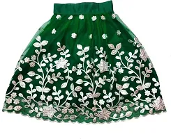 F Plus Fashion Girl's Net Readymade Lehenga Choli (FP_K_LC012_Green_7 Years-8 Years)-thumb2