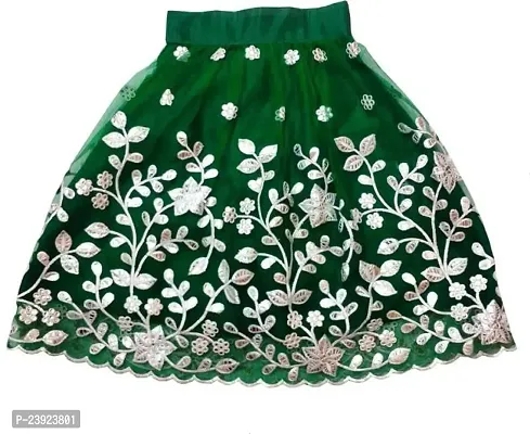 F Plus Fashion Girl's Net Readymade Lehenga Choli (FP_K_LC012_Green_7 Years-8 Years)-thumb3