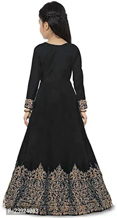 F Plus Fashion Girl's Ball Gown Maxi Gown(_black_)-thumb2