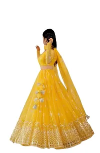 Girls Embroidered Wedding Wear Lehenga Choli-thumb1