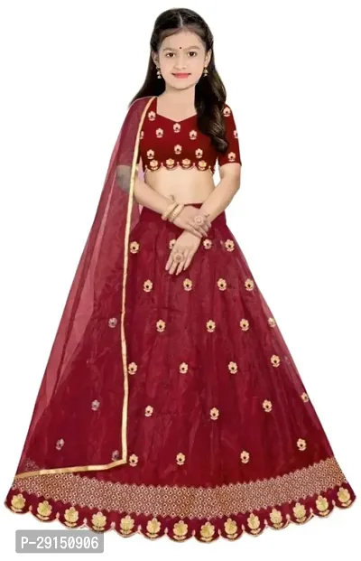 Girls Net Embroidered Latest Designer Party wear Lehenga Choli