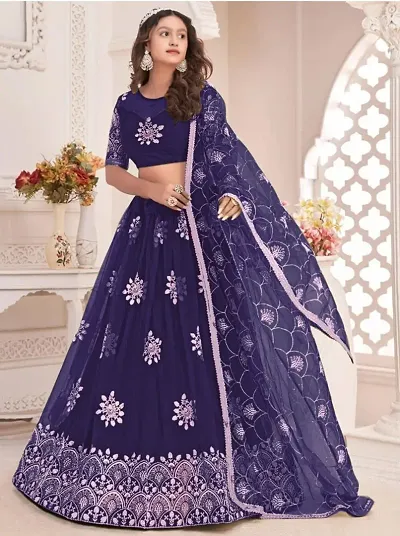 Girls Flower Embroidered Wedding Wear lehenga Choli