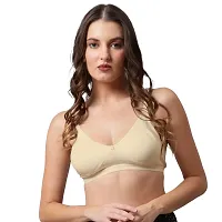 Bewild Full Coverage Backless Cotton Bra for Women and Girls/Ladies/Casual/Non Padded/Everyday/t-Shirt/Fancy/Non Wired/Adjustable Supported Bra/Transparent Strap & Band Free (B, Skin, 38)-thumb2