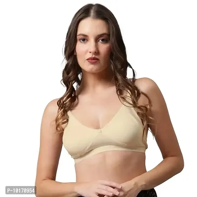 Buy Bewild Full Coverage Backless Cotton Bra for Women and  Girls/Ladies/Casual/Non Padded/Everyday/t-Shirt/Fancy/Non Wired/Adjustable  Supported Bra/Transparent Strap Band Free (B, Skin, 38) Online In India At  Discounted Prices