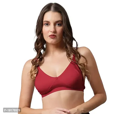 Buy Be-Wild Full Coverage Non Padded Backless Transparent Strap Bra for  Women and Girls/Ladies/Black/Cotton/Casual/t-Shirts/Everyday/Regular/Bras  (Pack of - 3) Online In India At Discounted Prices