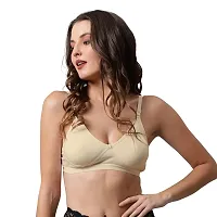 Bewild Full Coverage Backless Cotton Bra for Women and Girls/Ladies/Casual/Non Padded/Everyday/t-Shirt/Fancy/Non Wired/Adjustable Supported Bra/Transparent Strap & Band Free (B, Skin, 38)-thumb4