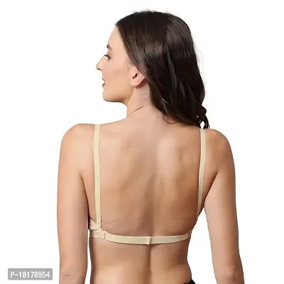 Buy Bewild Full Coverage Backless Non Padded Bra for Women and  Girls/Ladies/Casual/Regular/Cotton/Non Wired/Transparent Strap/Comfort Bra  (B, 38) at
