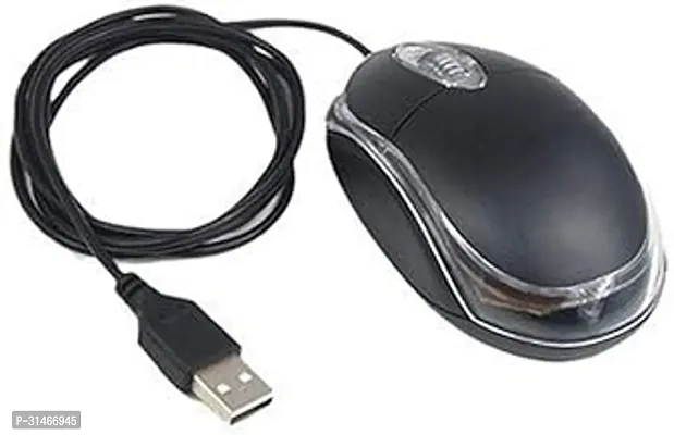 Comfort Wired Usb Mouse Plug Play for Windows and Mac-thumb0