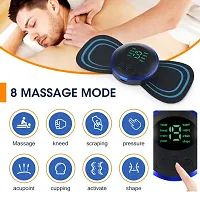 Mini Massage Machine mini massager portable rechargeable full body massager for pain relief with 8 Mode Ems neck cervical massager (Body Massager) (MINI-VIB)-thumb1