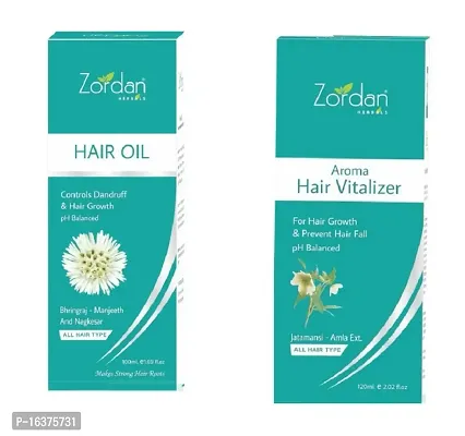 ZORDAN AROMA HAIR VITALIZER+HERBAL HAIR OIL-thumb2