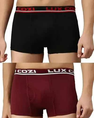 Lux Cozi Mens Solid underwear pack of 2