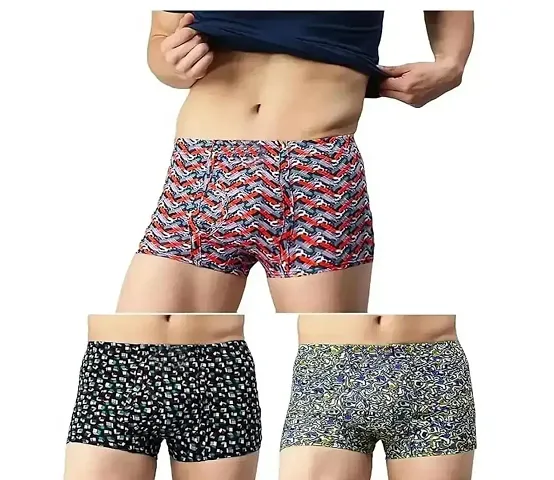 Men Cotton Trunks PrintedInner Elastic Regular Fit