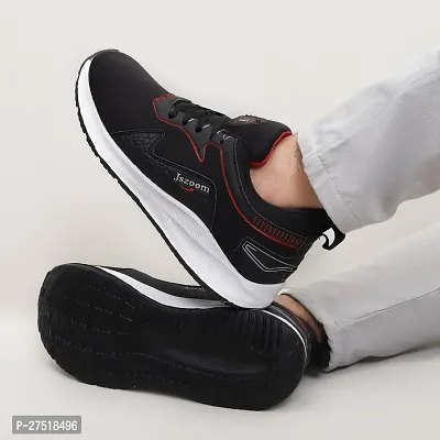 Classic Mesh Self Design Sports Shoe For Men-thumb2