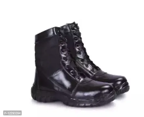 Stylish Fancy Leather Boots Shoes For Men-thumb0