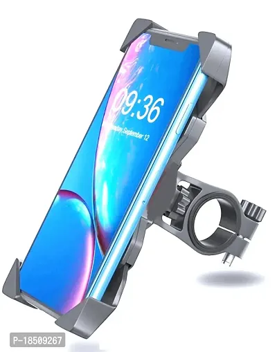 Mobile Phone Holder Bike Mobile Holder  (Black)-thumb0