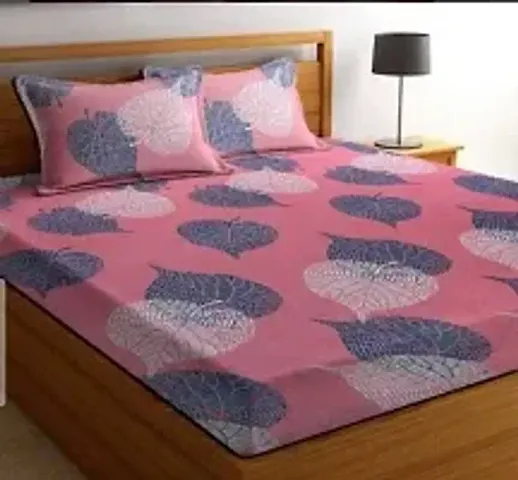 Printed Glace Cotton Double Bedsheet