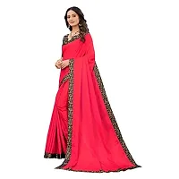 Kesariya Women's Solid Saree with Blouse (KE_Rashmi_Gajari)-thumb1