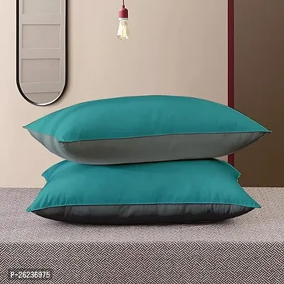 Stylish Magenta Velvet Solid Pillow Pack Of 2