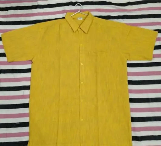 Trendy Men Khadi Cotton Half Sleeve Shirts