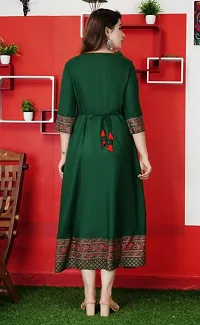 Stylish Fancy Rayon Anarkali Kurti For Women Pack Of 1-thumb1