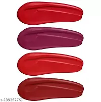 Red Edition Matte Longlasting Liquid Lipsticks Smudgeproof  Waterproof (Pack of 4)-thumb3