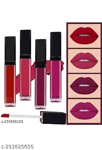 Red Edition Matte Longlasting Liquid Lipsticks Smudgeproof  Waterproof (Pack of 4)-thumb1