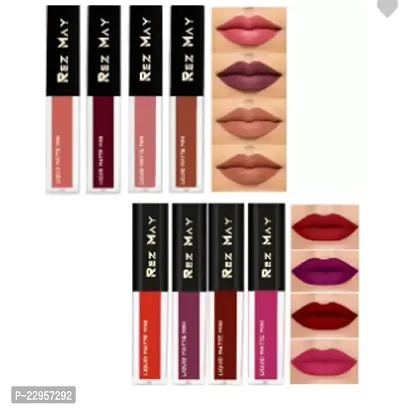 Combo of  Red  Nude Matte Mini Liquid Lipstick | Rich Look | Superior Extra Long Lasting | Water Proof  Smudge Proof | Combo Pack of 4