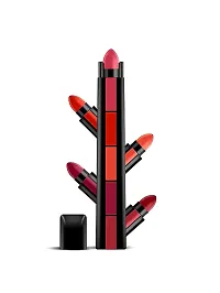 Combo Of  5 in 1  Lipstick | H36 kajal | Matte Mini Lipstick Combo of 4 | Red Edition | Perfect Finish | Long Lasting | Water  Smudge Proof-thumb2