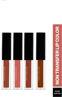 Red Edition Matte Longlasting Liquid Lipsticks Smudgeproof  Waterproof (Pack of 4)-thumb2