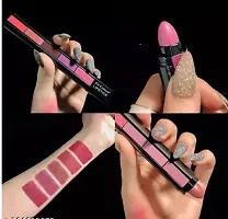 MANISLAP Combo of 5in 1 Lipstick Elegant Colors , Waterproof  Smudgeproof With Long Stay 2PC-thumb2