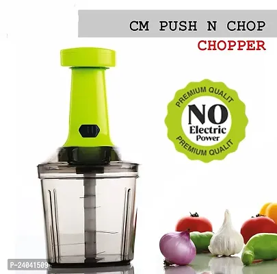 MANISLAP Push  Chop   Steel Manual Vegetable , Fruit  Meat Chopper , Fine Chopping, Easy Use , Multipurpose